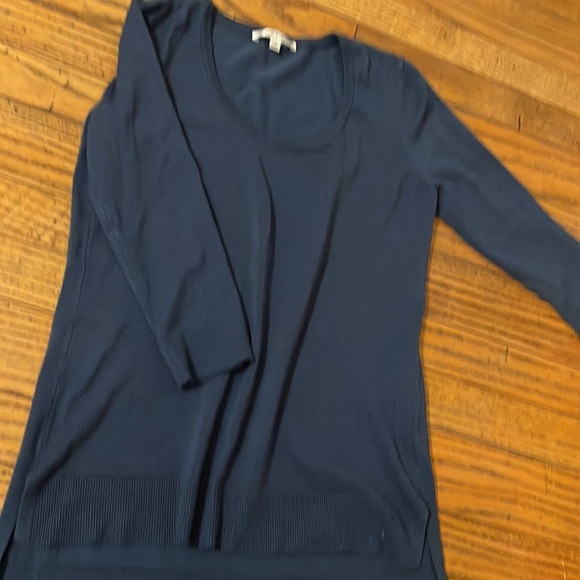 Very Nice! Blue 3/4 Length sleeves. Size Medium. Sweater. - Picture 3 of 3